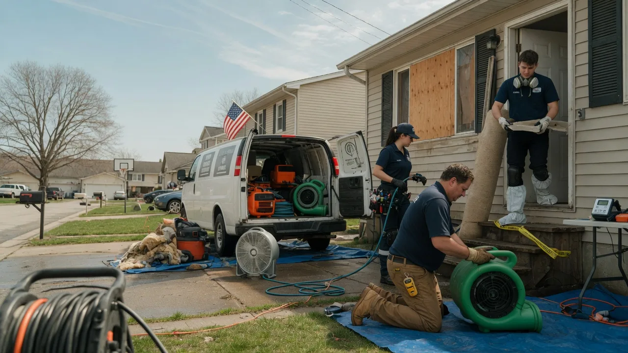 Water Damage Restoration in Normal, IL near me